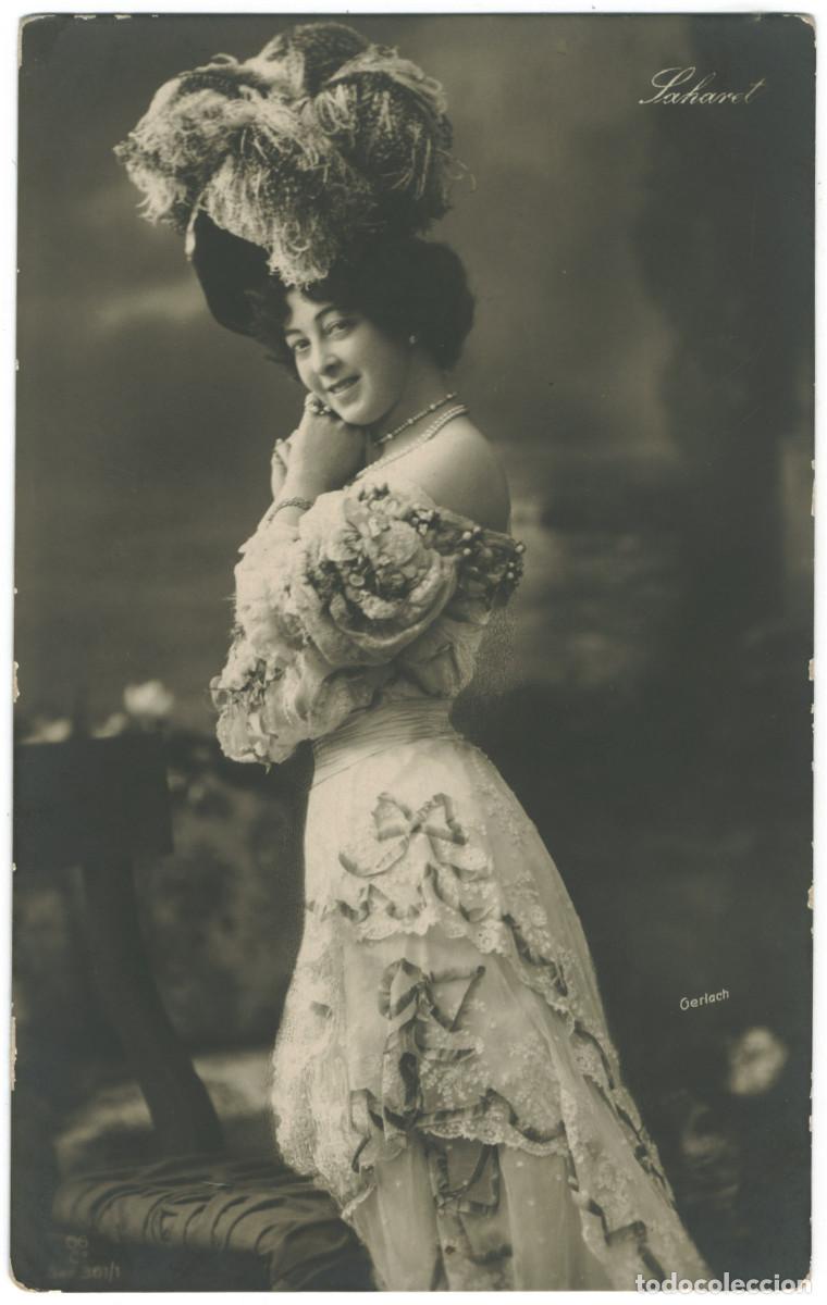 Postales: Serie 2 Postales Actriz SAHARET_GG. 361-1 y 361-5. Photo Gerlach