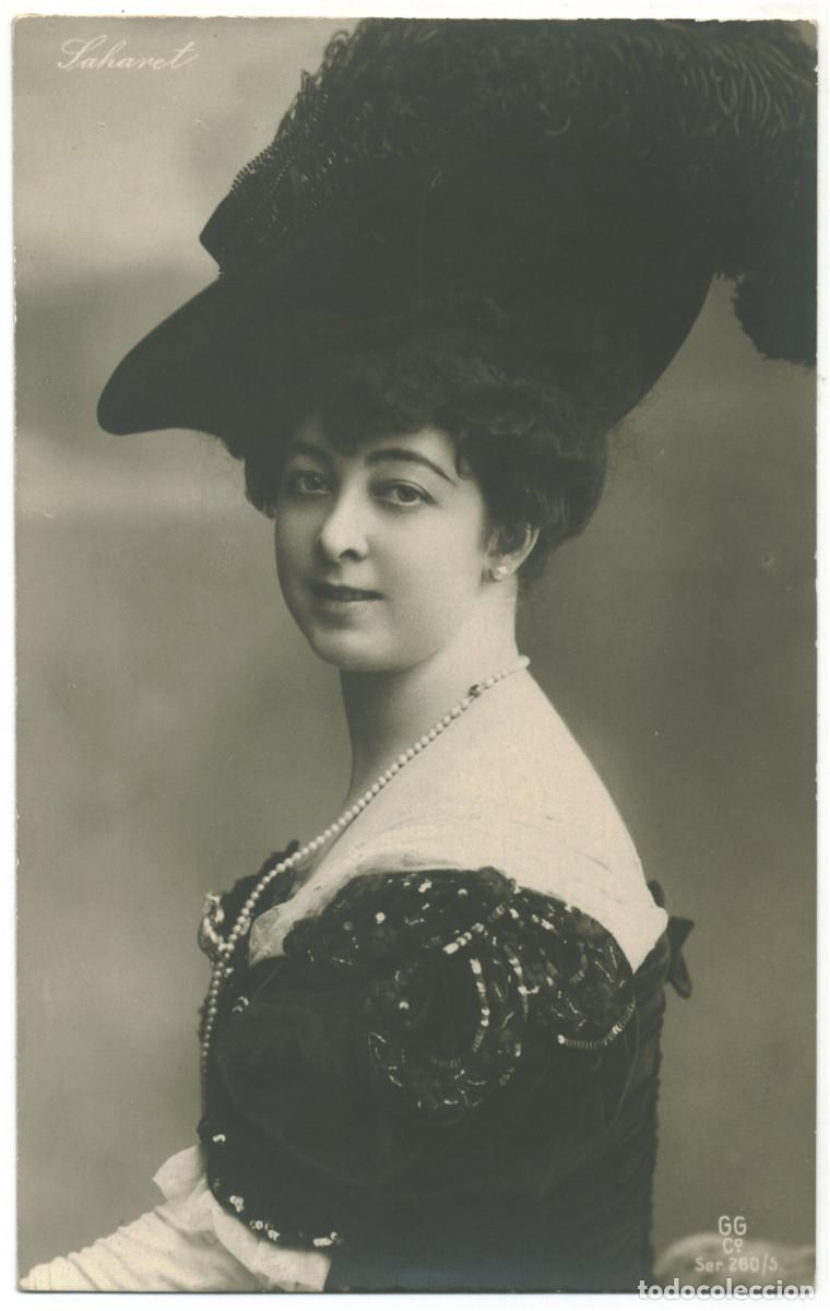 Postales: Serie 2 Postales Actriz SAHARET_GG. 260-5 y 260-9