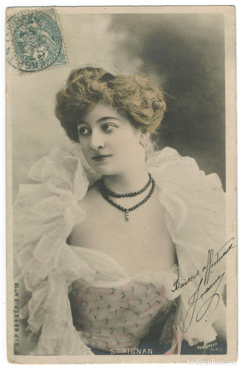 Postales: Actriz SAINT-AIGNAN_SIP. 68-18. Photo Reutlinger