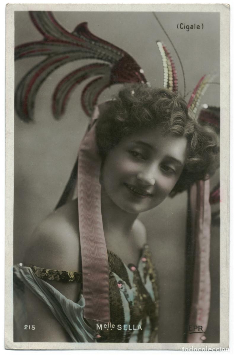 Postales: Actriz SELLA, Mlle._EPR. 215. Cigale