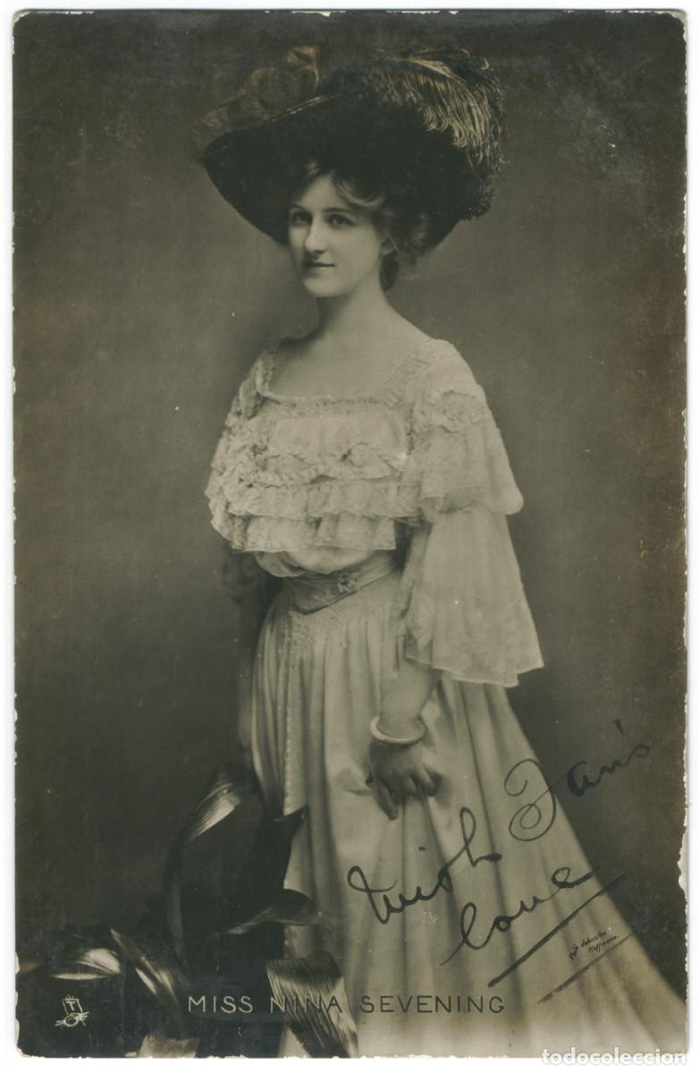 Postales: Actriz SEVENING, Nina_Raphael Tuck (Real Photograph. Celebrities of the Stage; 966). Photo Johnston