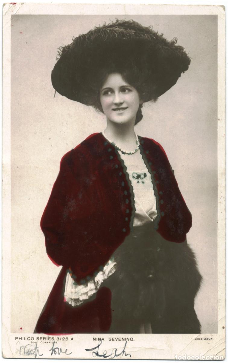 Postales: Serie 2 Postales Actriz SEVENING, Nina_Philco. 3125 A, E. Photo Lemeilleur
