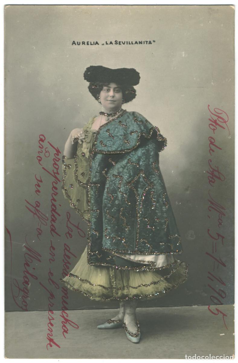 Postales: Actriz SEVILLANITA, Aurelia la_Sin datos