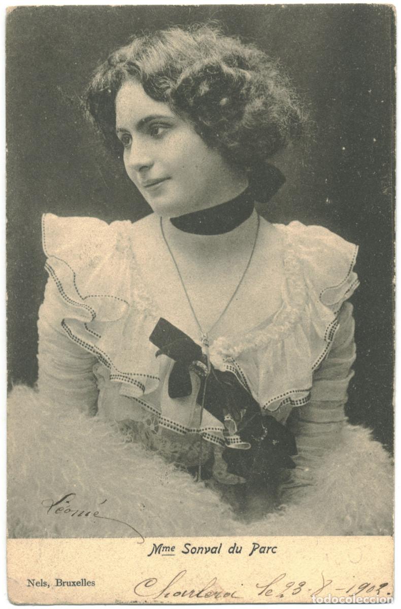 Postales: Actriz SONVAL du PARC, Mme_Nels, Bruxelles