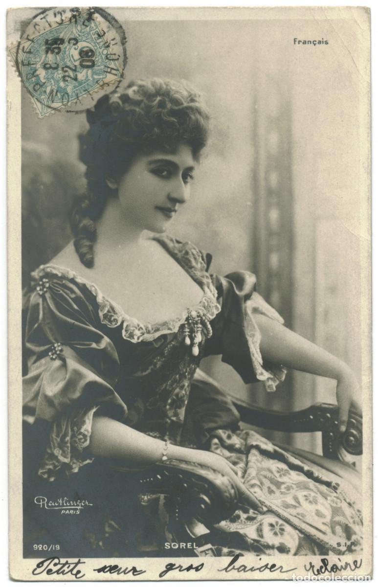 Postales: Actriz SOREL, &Ccedil;&eacute;cile_SIP. 920-19. Fran&ccedil;ais. Photo Reutlinger