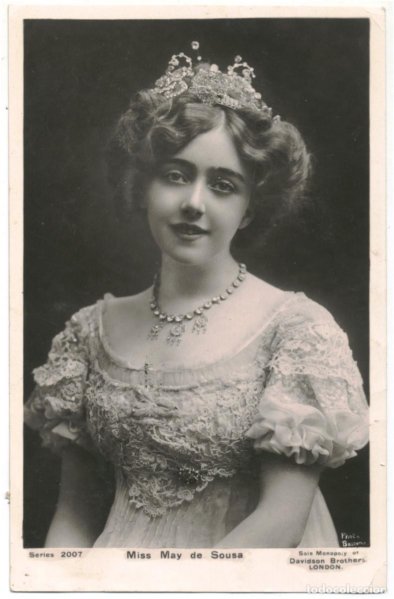 Postales: Actriz SOUSA, May de_Davidson (Real Photographic; 2007). Photo Bassano