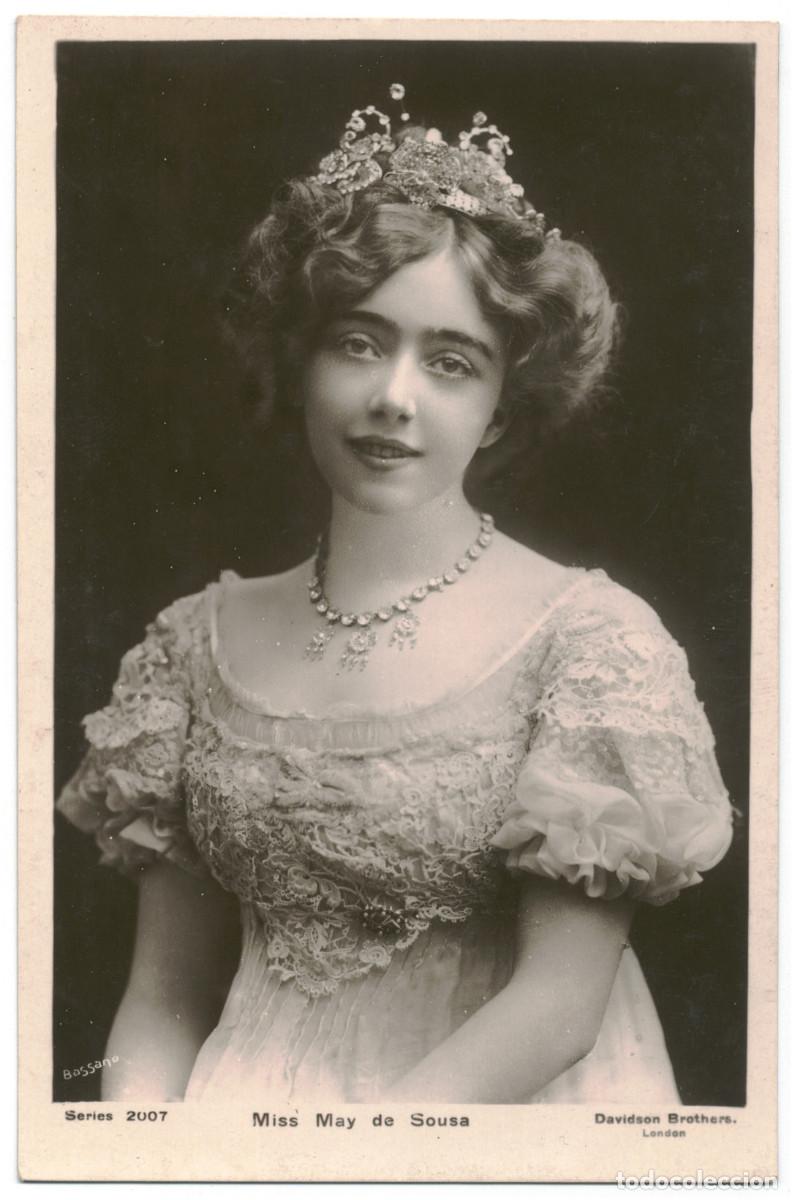 Postales: Actriz SOUSA, May de_Davidson (Real Photographic; 2007). Photo Bassano