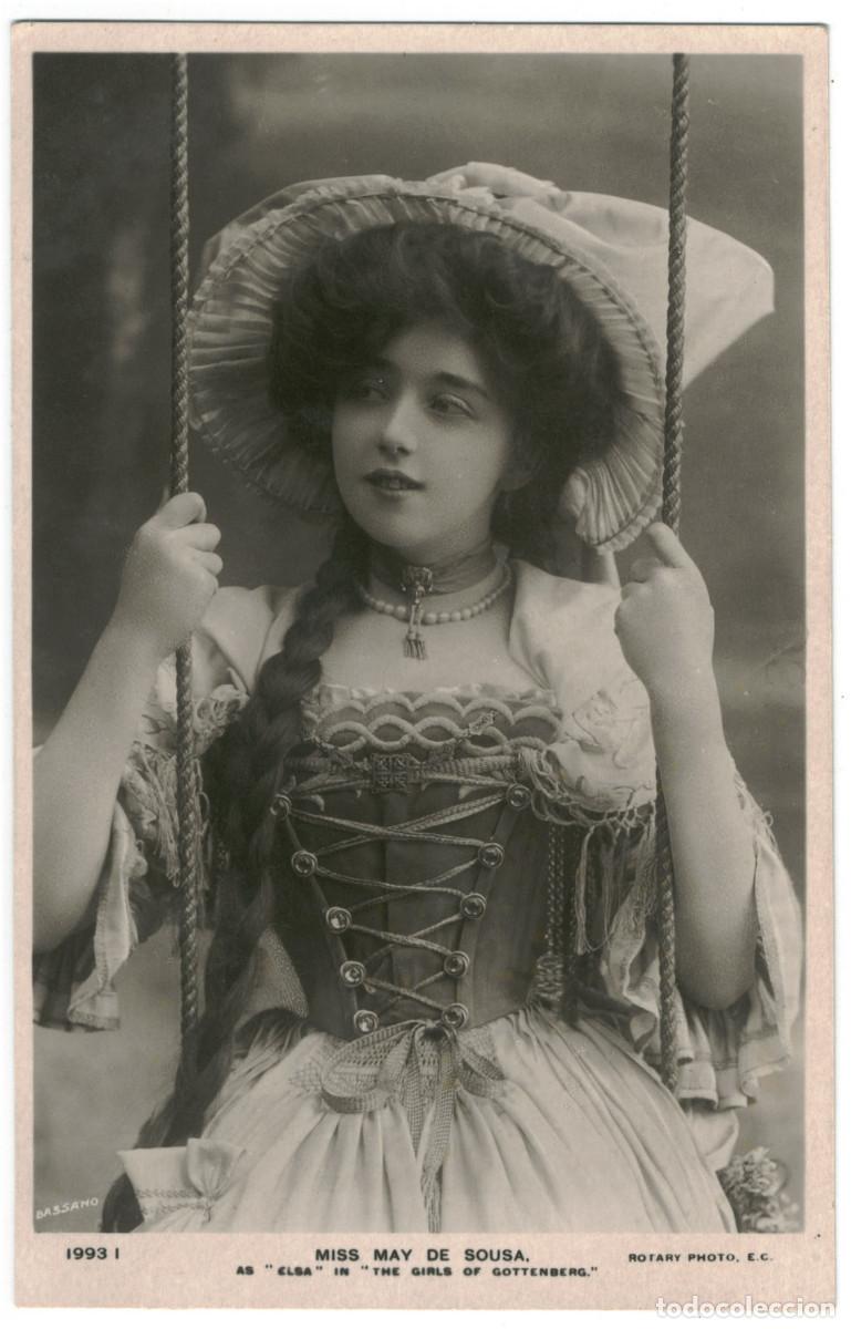 Postales: 4 Postales Actriz SOUSA, May de_Rotary. 1993 A, C, H, I. In The Girls of Gottenberg. Photo Bassano