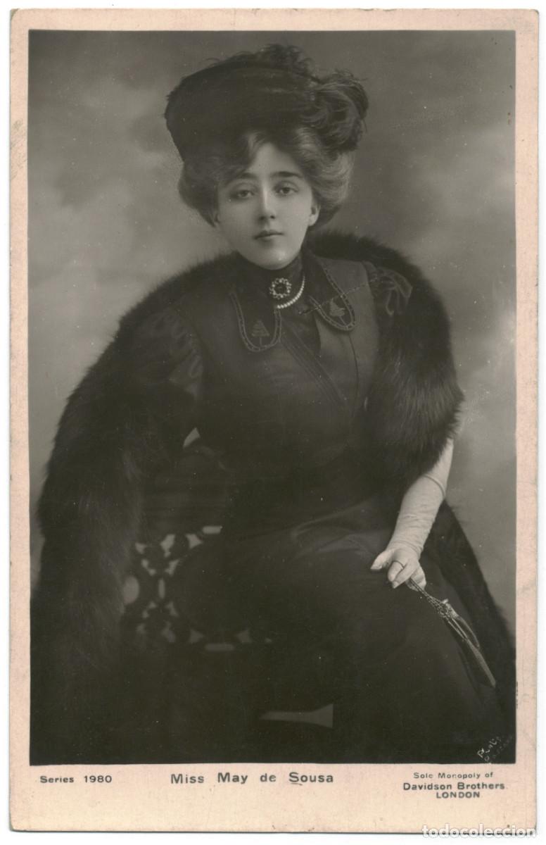Postales: Actriz SOUSA, May de_Davidson (Real Photographic; 1980). Photo Bassano