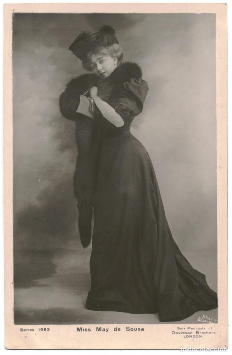 Postales: Actriz SOUSA, May de_Davidson (Real Photographic; 1974). Photo Bassano