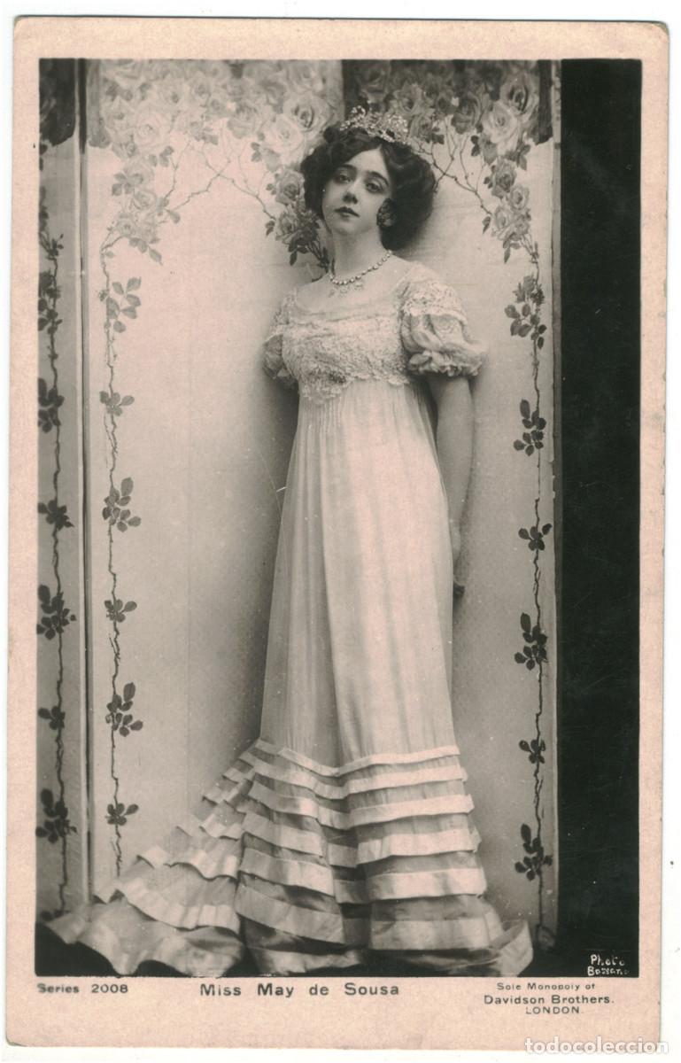 Postales: Actriz SOUSA, May de_Davidson (Real Photographic; 2008). Photo Bassano