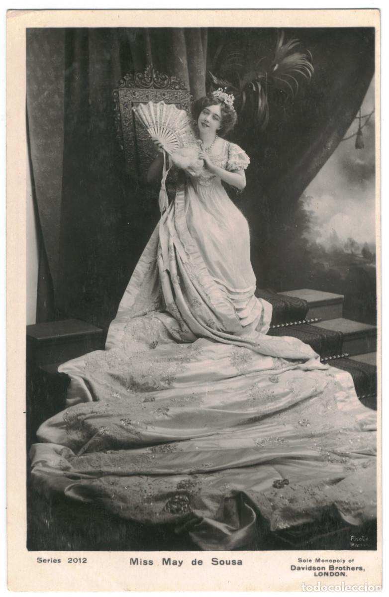 Postales: Actriz SOUSA, May de_Davidson (Real Photographic; 2012). Photo Bassano