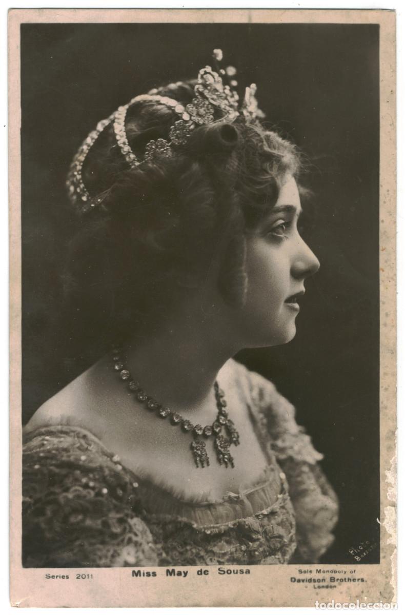 Postales: Actriz SOUSA, May de_Davidson (Real Photographic; 2011). Photo Bassano