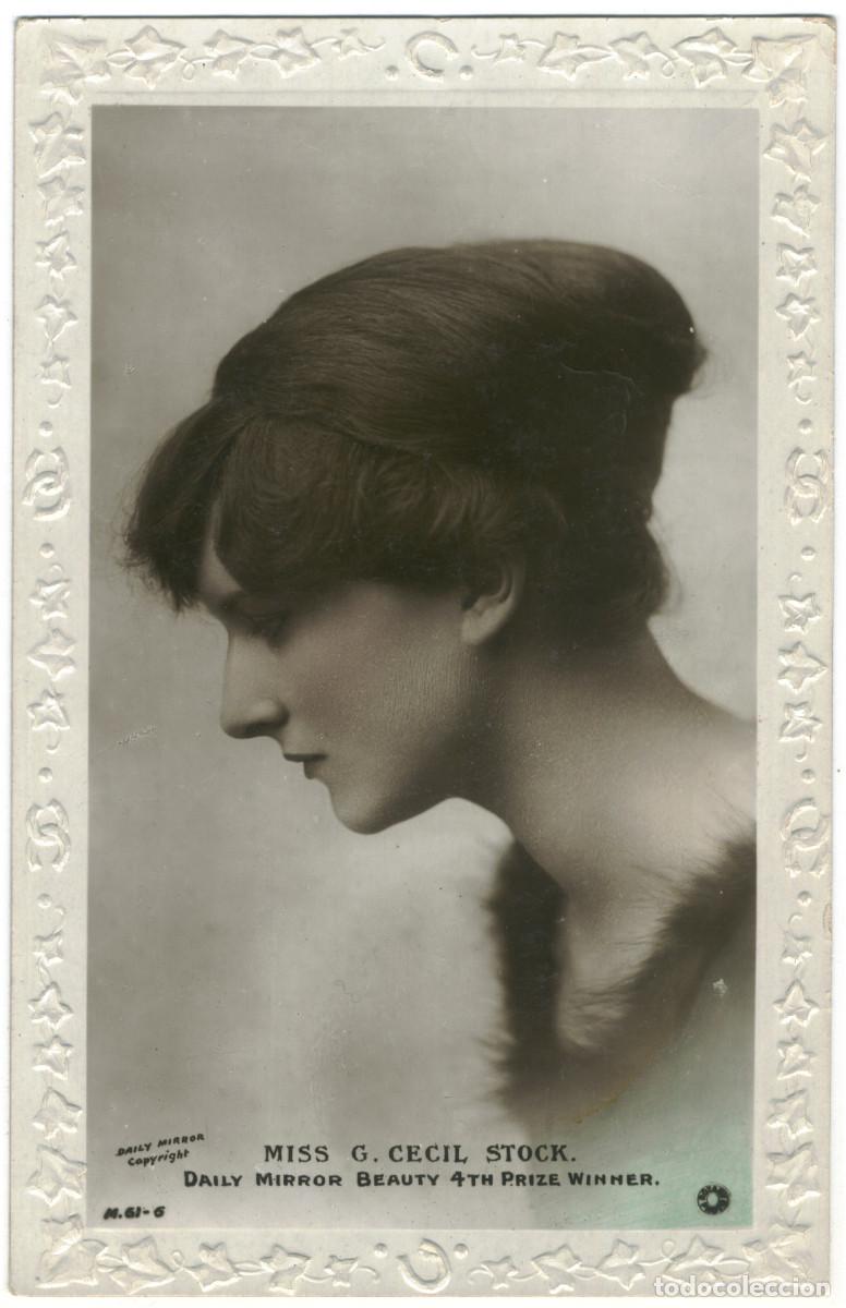 Postales: Actriz STOCK, G. Cecil_Rotary (British Beauty; M 61-6). Daily Mirror Beauty 4th Prize Winner. Photo