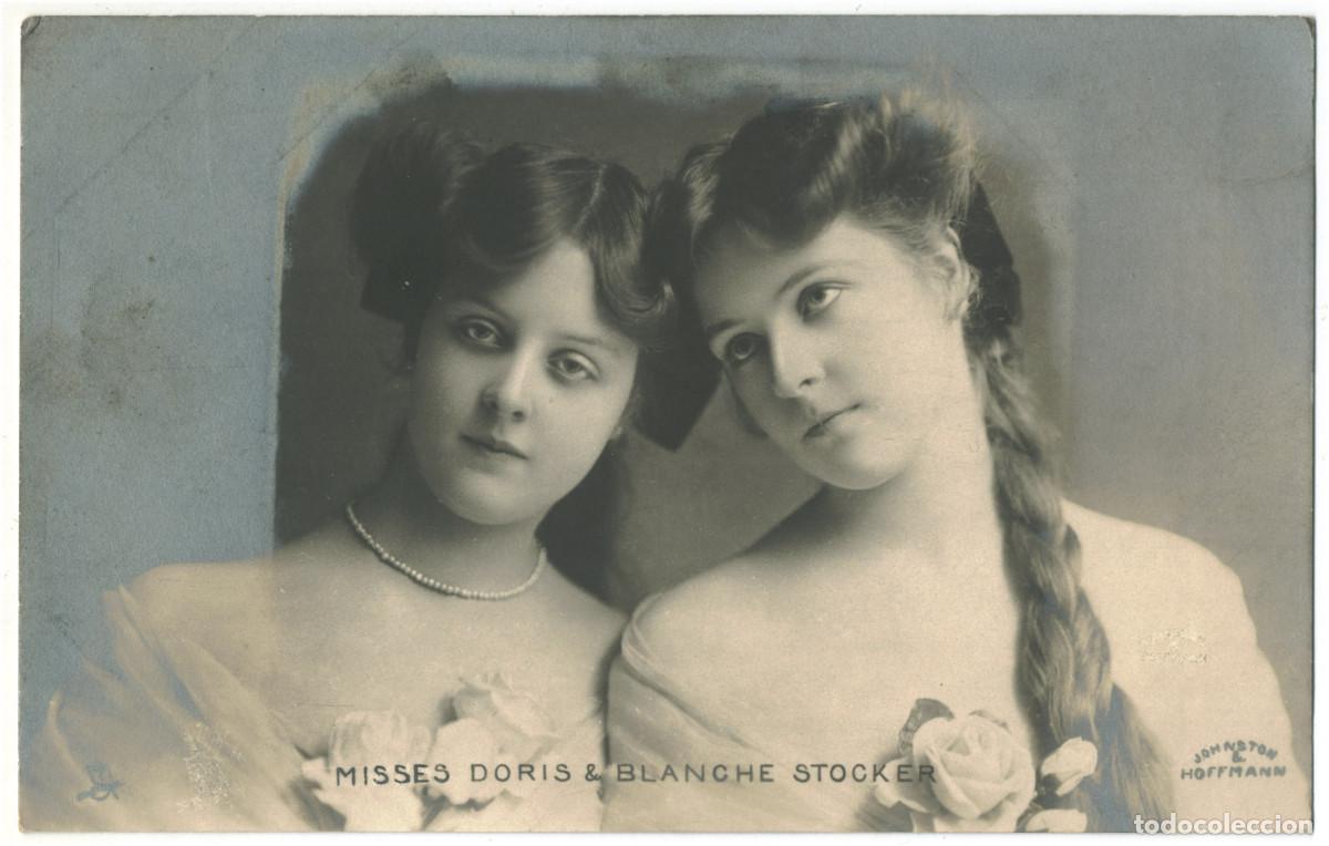 Postales: Actrices STOCKER, Blanche y Doris_Raphael Tuck Real Photograph (Celebrities of the Stage; P 969).