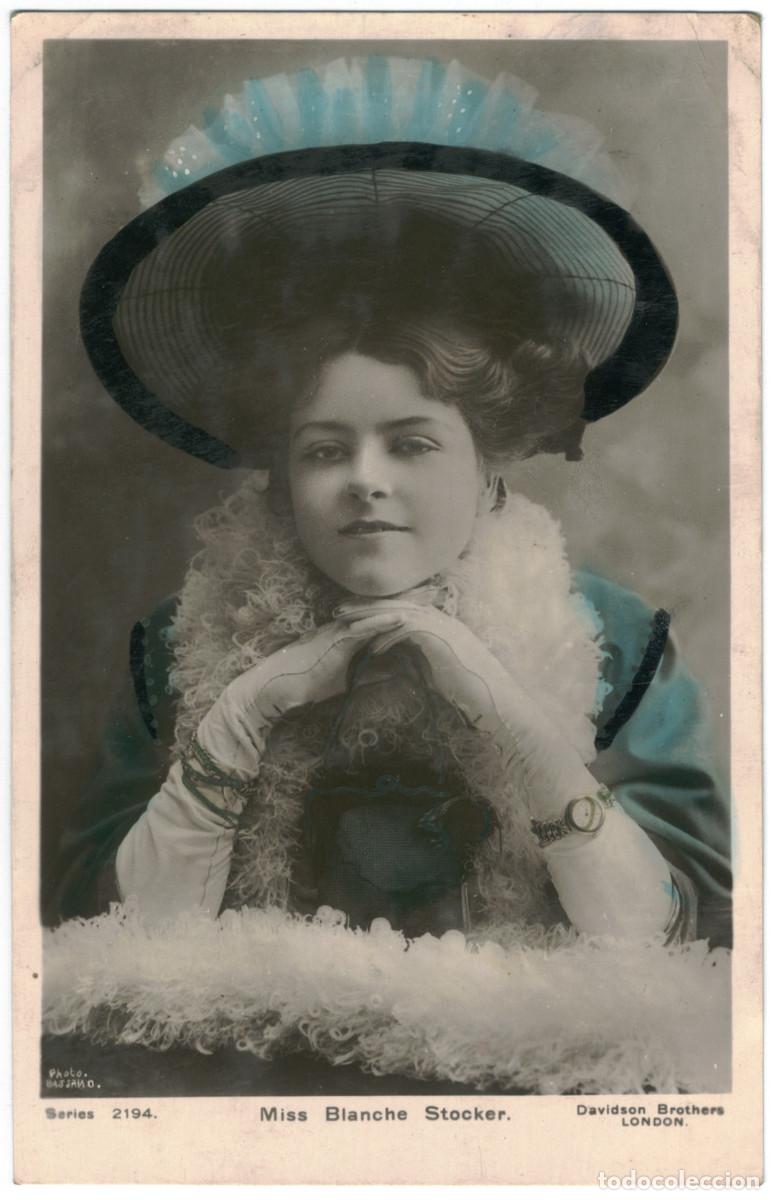 Postales: Actriz STOCKER, Blanche_Davidson (Real Photographic; 2194). Photo Bassano