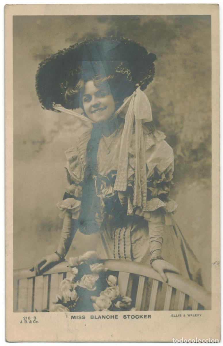 Postales: Actriz STOCKER, Blanche_Beagles. 216 B. Photo Ellis & Walery