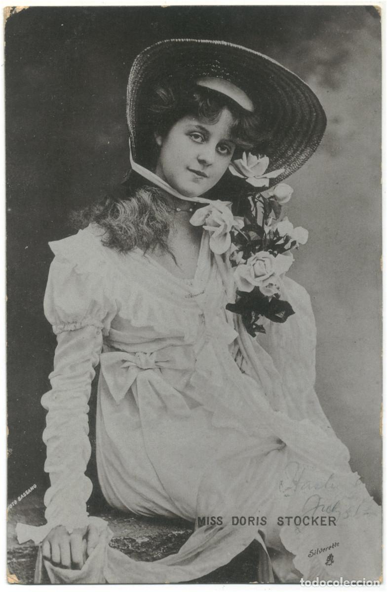 Postales: Actriz STOCKER, Doris_Raphael Tuck Silverette (Celebrities of the Stage. Silverette; 6569).