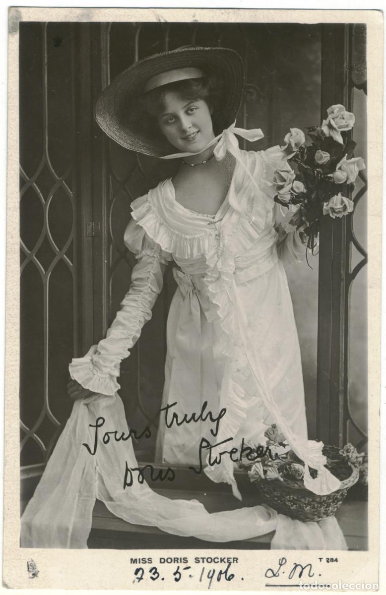 Postales: Actriz STOCKER, Doris_Raphael Tuck Real Photograph (Celebrities of the Stage; 284). PrintedSign