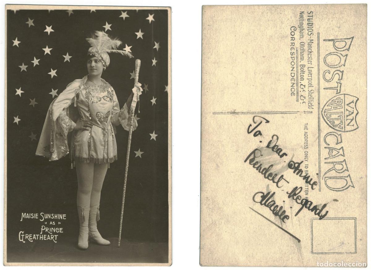 Postales: Actriz SUNSHINE, Maisie_Van Ralty. As Prince Greatheart. Signed Autograph Firmada