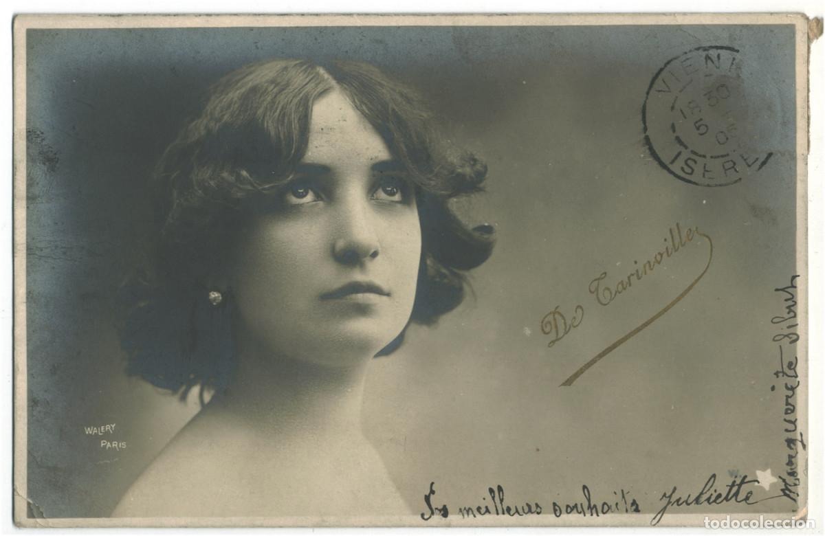 Postales: Actriz TARINVILLE, Mlle de_W. &Eacute;toile. 665-44. Photo Wal&eacute;ry