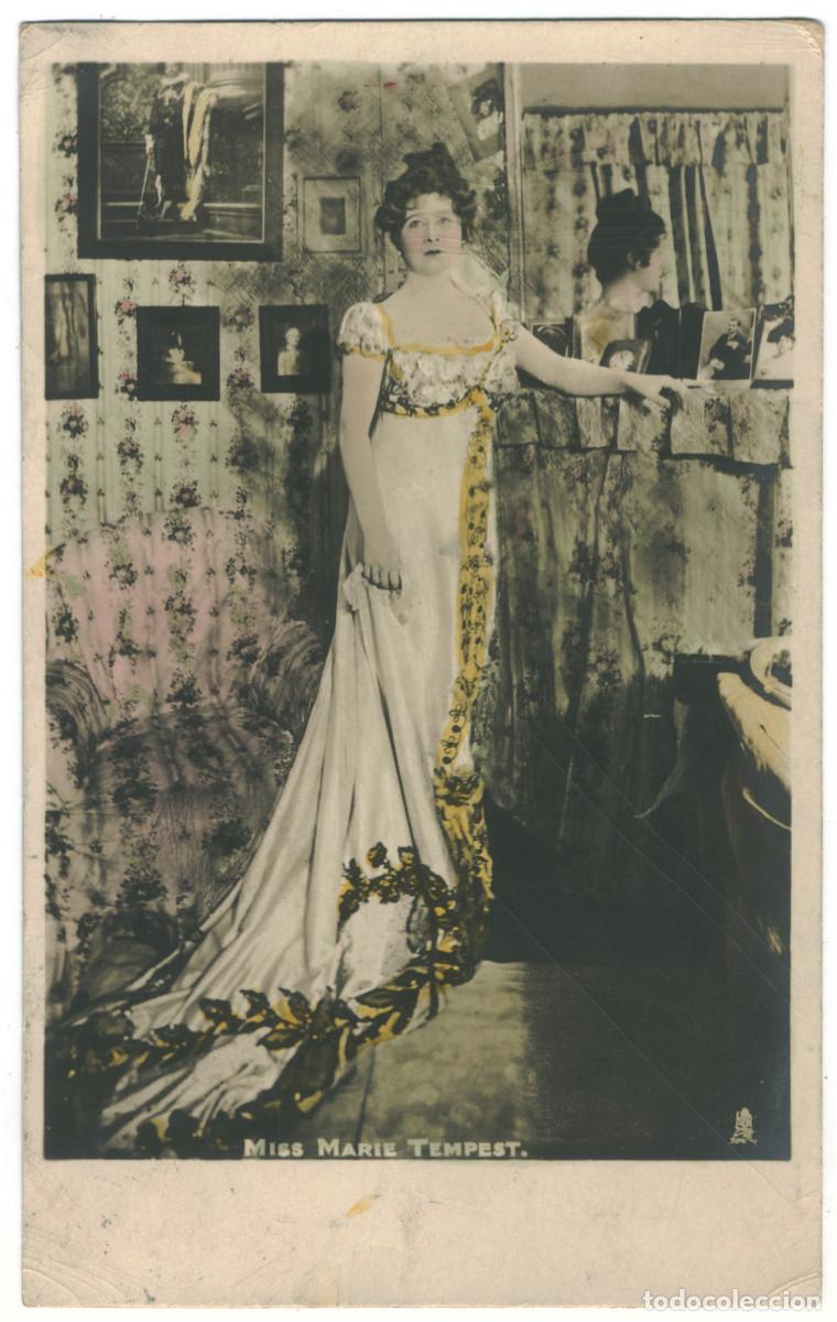 Postales: Actriz TEMPEST, Marie_Raphael Tuck Real Photograph (Artistes in Their Dressing Rooms; 5072)