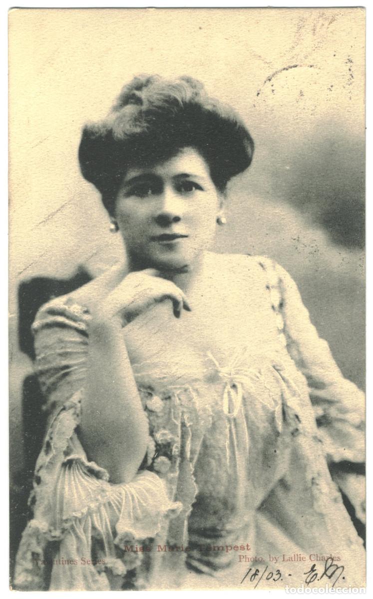 Postales: Actriz TEMPEST, Marie_ Valentines. Photo Lallie Charles