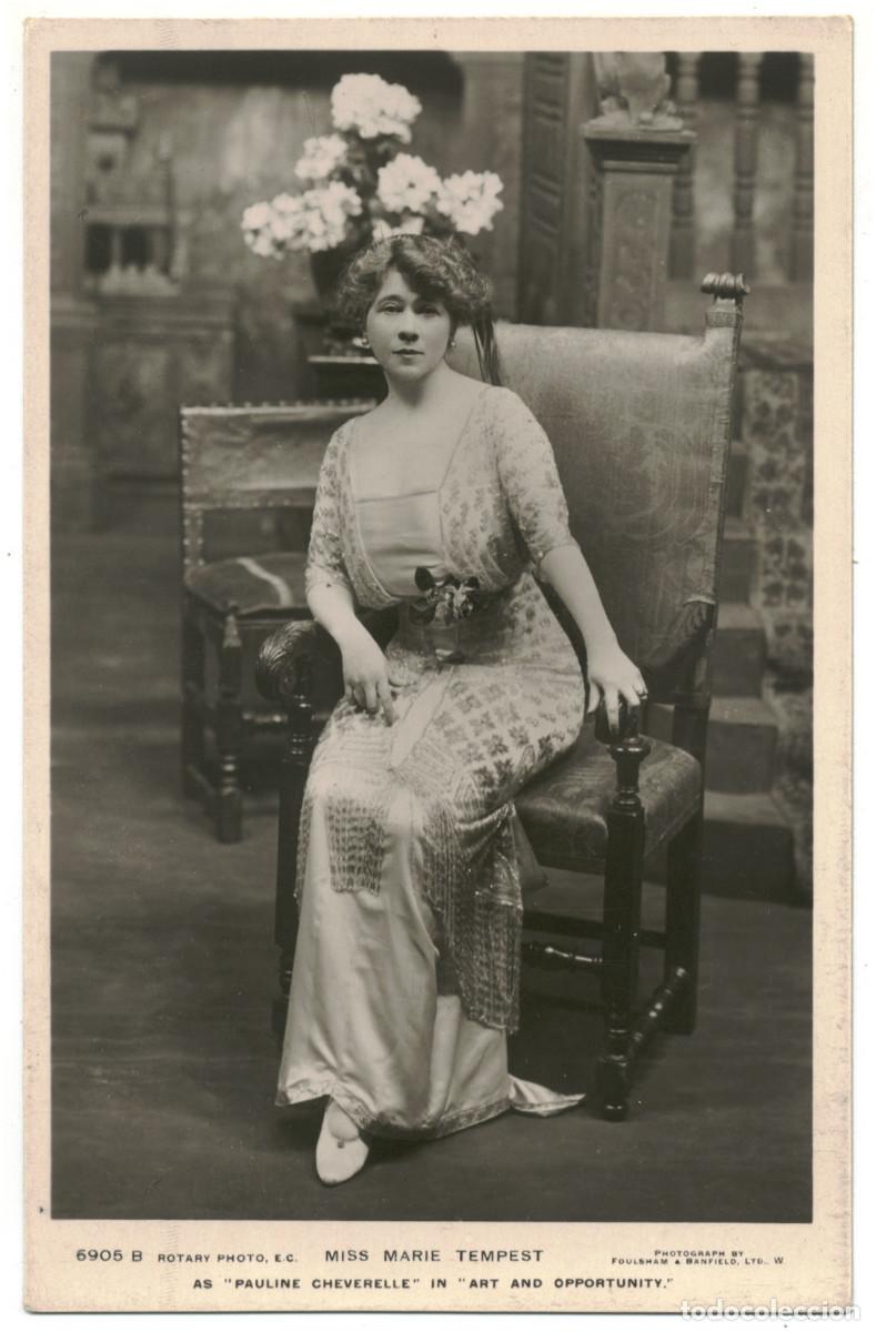 Postales: Serie 2 Postales Actriz TEMPEST, Marie_Rotary. 6905 B, D. In Art and Opportunity