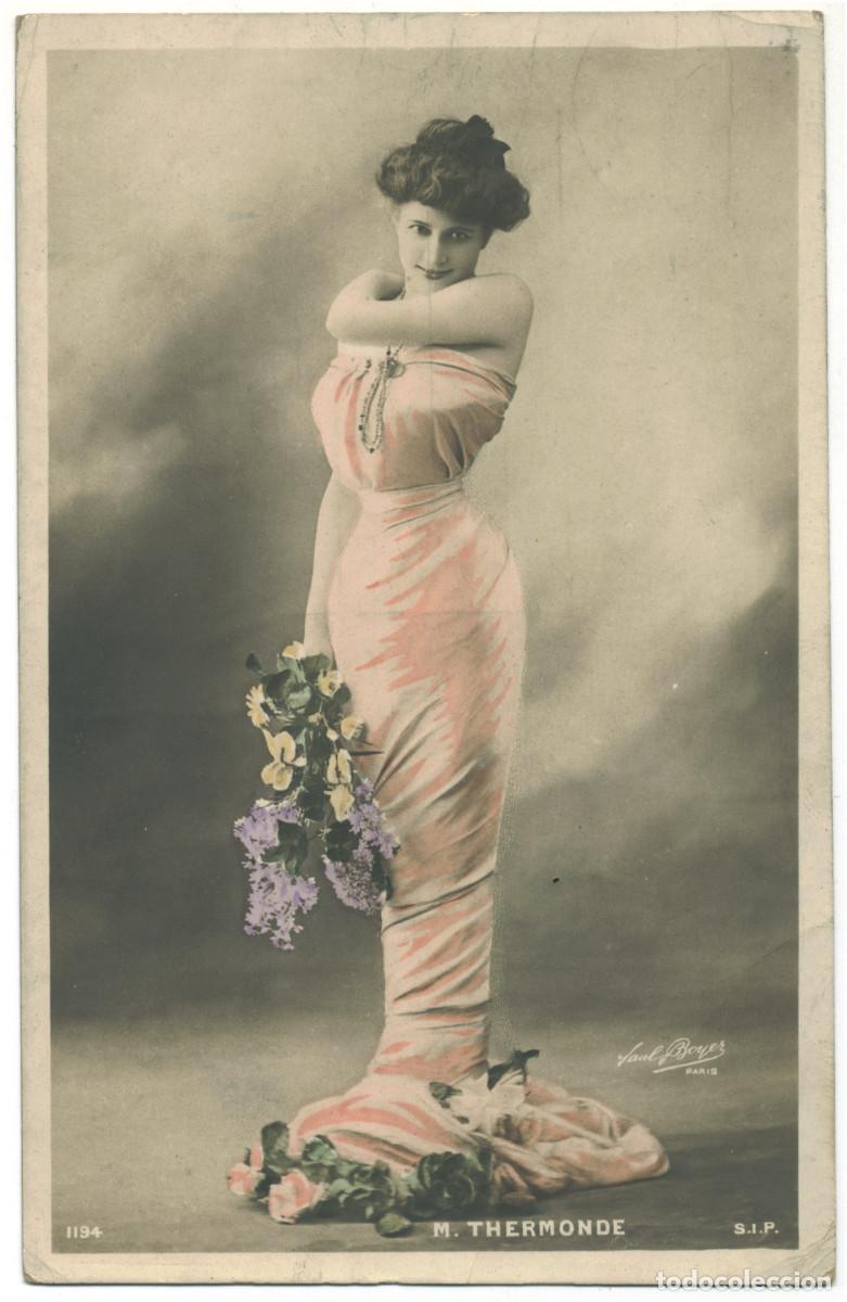 Postales: Serie 2 Postales Actriz THERMONDE, M._SIP. 1194. Photo Paul Boyer