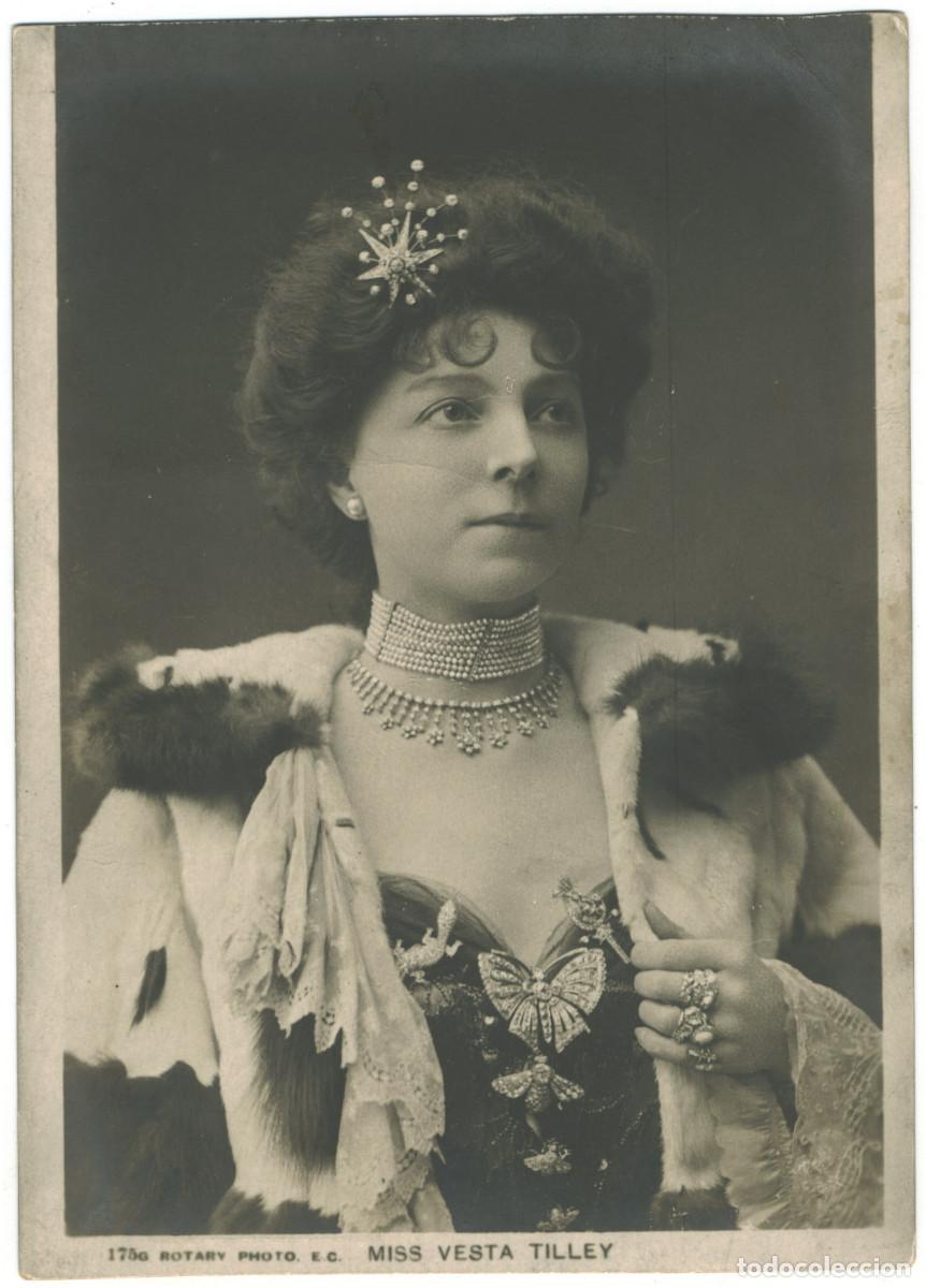 Postales: Serie 4 Postales Actriz TILLEY, Vesta_Rotary; 175 G, R, S, T