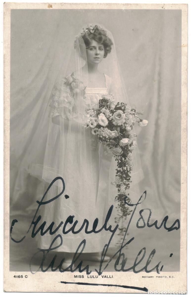 Postales: Actriz VALLI, Lulu_Rotary. 4165 C. Photo Foulsham & Banfield. Signed Autograph Firmada