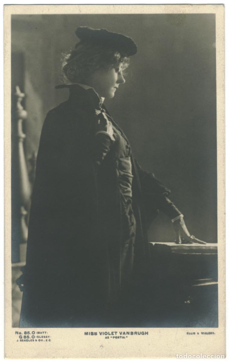 Postales: Actriz VANBRUGH, Violet_Beagles. 85 O. As Portia. Photo Ellis & Wal&eacute;ry