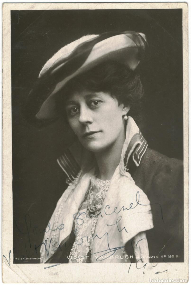 Postales: Actriz VANBRUGH, Violet_ Rotary. 183 B. Photo Histed Signed Firmada Autograph