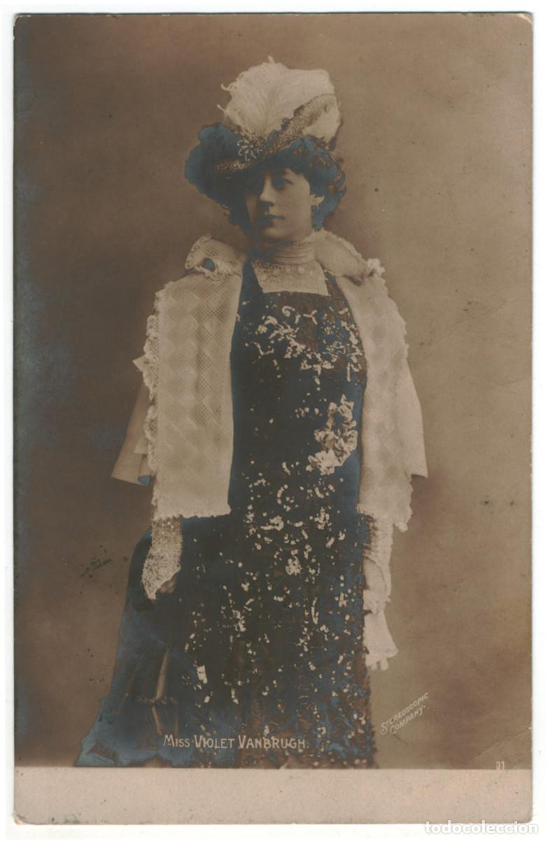 Postales: Actriz VANBRUGH, Violet_Rotophot. 1. Photo Stereoscopic