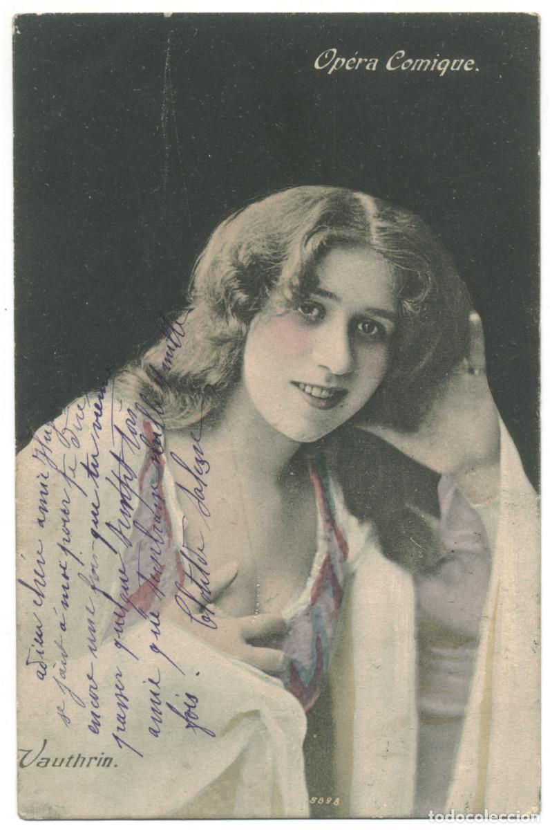 Postales: Actriz VAUTHRIN_Sin datos. 5898. Op&eacute;ra Comique