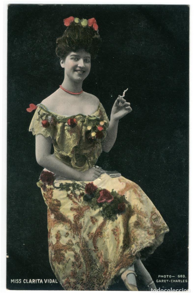 Postales: Actriz VIDAL, Clarita_Millar & Lang. Photo Geo. Garet-Charles