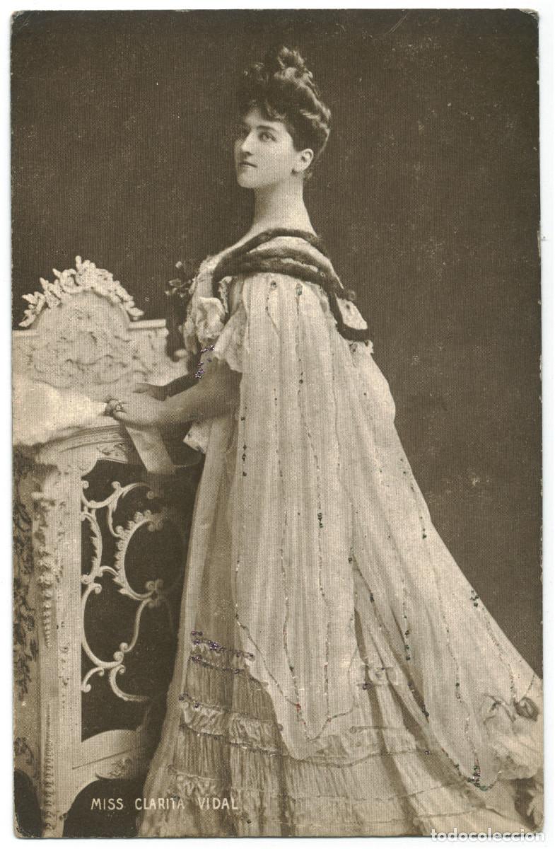 Postales: Actriz VIDAL, Clarita_Davidson (Enamelette; 6150). Photo Biograph