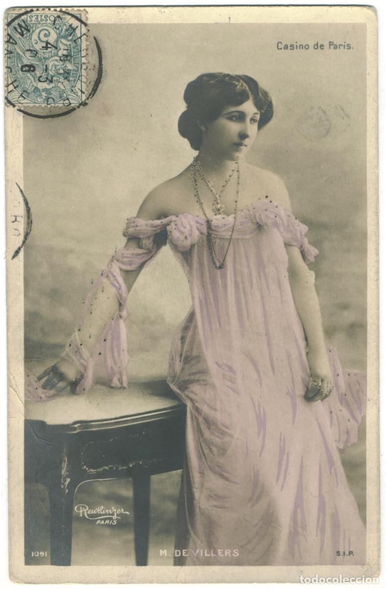 Postales: Actriz VILLERS, de_SIP. 1091. Casino de Paris. Photo Reutlinger