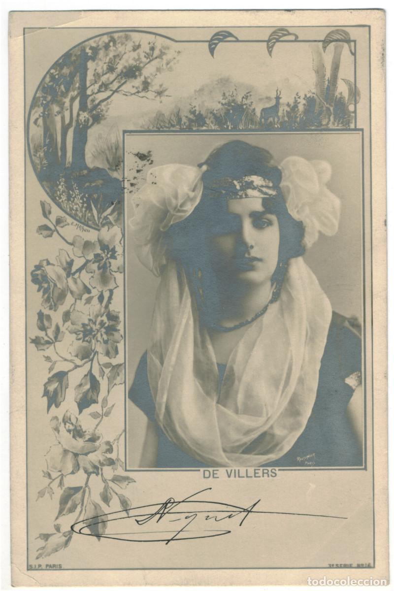 Postales: Actriz VILLERS, de_SIP. 3-16. Photo Reutlinger