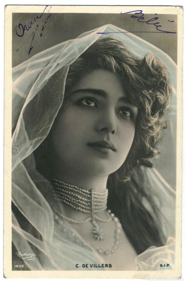 Postales: Actriz VILLERS, de_SIP. 3-16. Photo Reutlinger