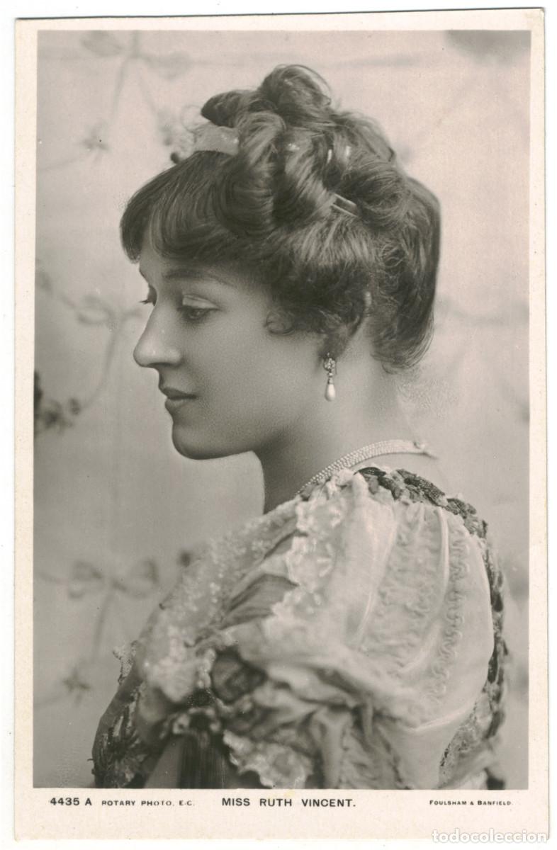 Postales: Serie 3 Postales Actriz VINCENT, Ruth_Rotary. 4435 A, D, F. Photo Foulsham & Banfield