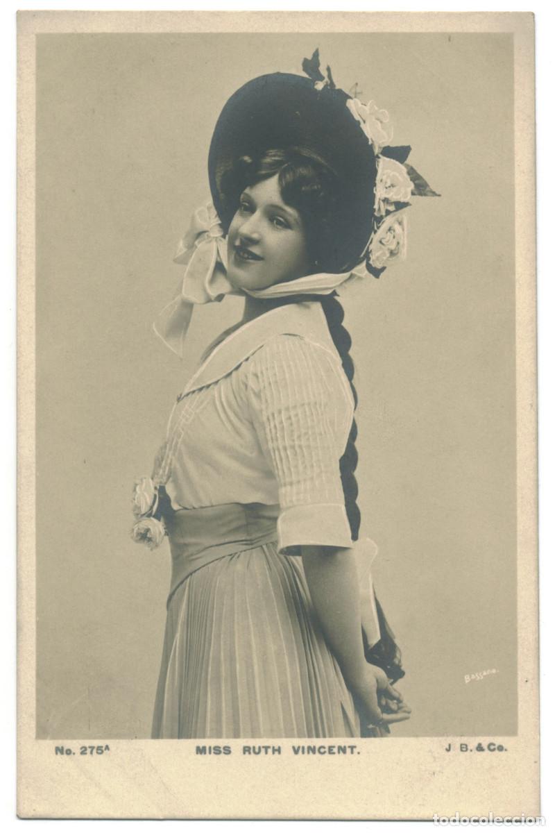 Postales: Serie 4 Postales Actriz VINCENT, Ruth_Beagles. 275 A, B, D, F, G. Photo Ellis & Wal&eacute;ry