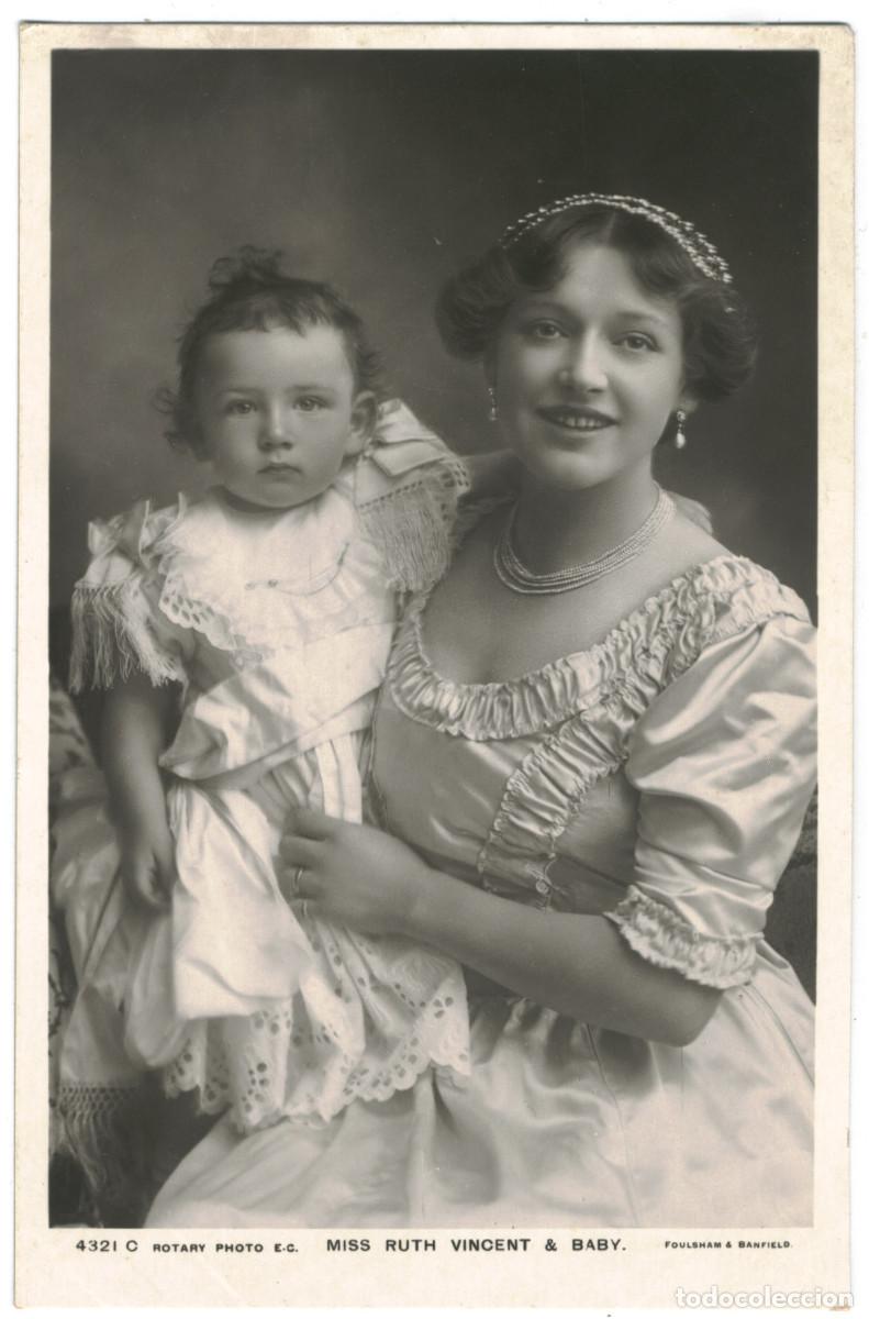Postales: Actriz VINCENT, Ruth_Rotary. 4321 C. And Baby. Photo Foulsham & Banfield