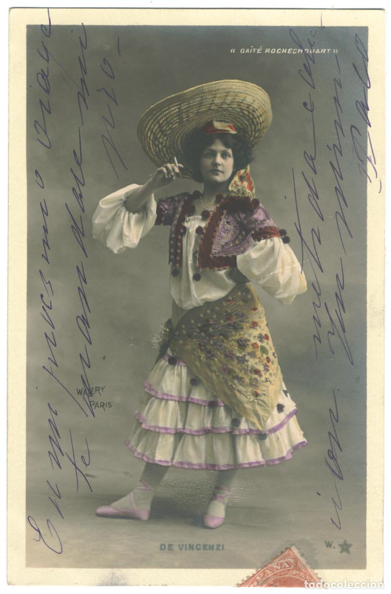 Postales: Actriz VINCENZI, de_W. &Eacute;toile. 721-58. Gait&eacute; Rochechouart