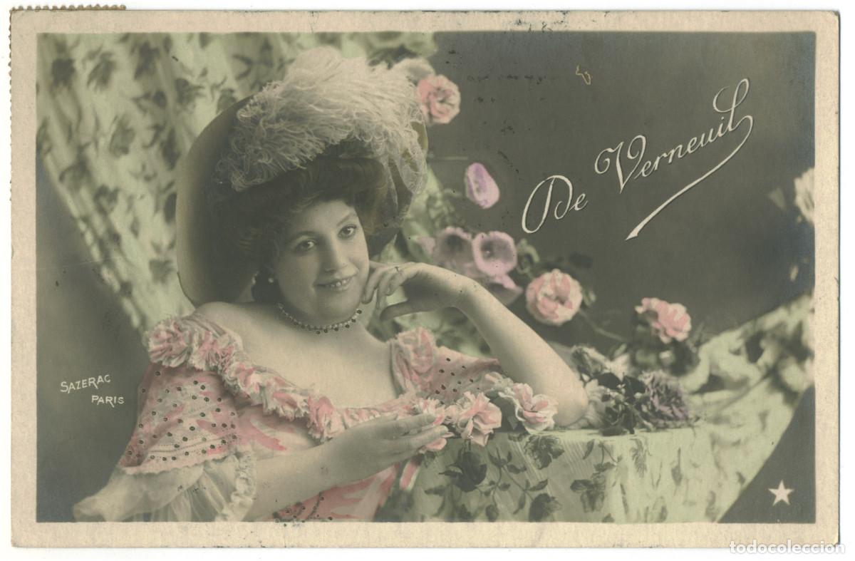 Postales: Actriz VERNEUIL, de_&Eacute;toile. 835-95. Photo G. Piprot
