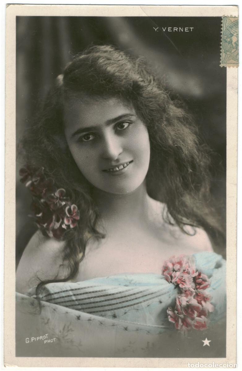 Postales: Actriz VERNET, Y._&Eacute;toile. 3010-301. Photo G. Piprot
