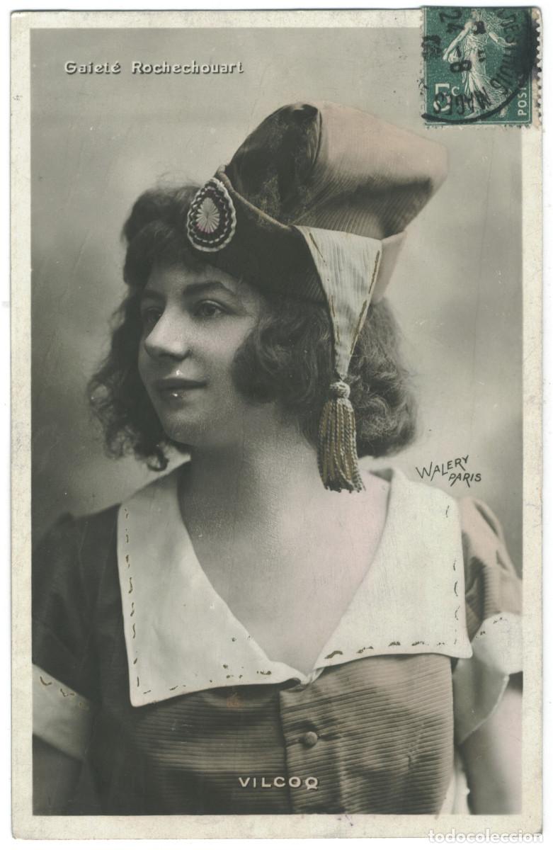 Postales: Actriz VILCOQ_W. 2033. Gait&eacute; Rochechouart. Photo Wal&eacute;ry
