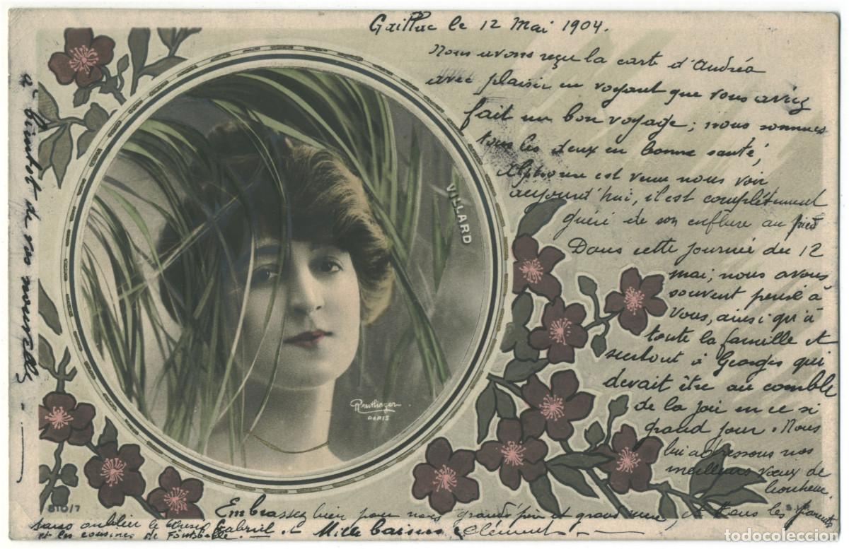 Postales: Actriz VILLARD_SIP. 810-7. Photo Reutlinger