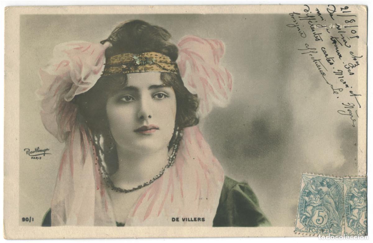 Postkarten: Actriz belle &eacute;poque VILLERS, de_SIP. 90-1. Photo Reutlinger