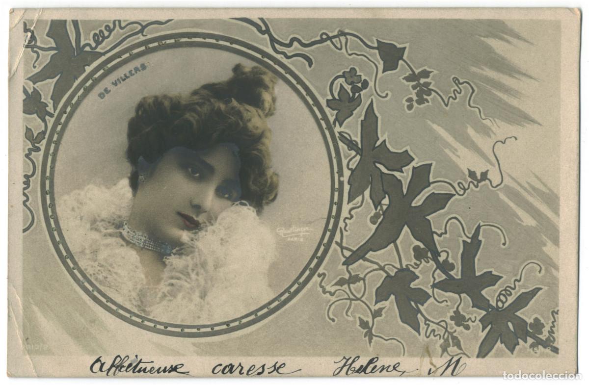 Postkarten: Actriz belle &eacute;poque VILLERS, de_SIP. 810-2. Photo Reutlinger